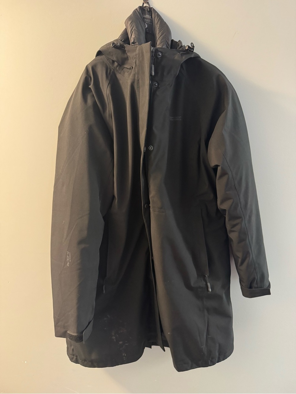 Women’s Black Waterproof Hooded Parka Jacket